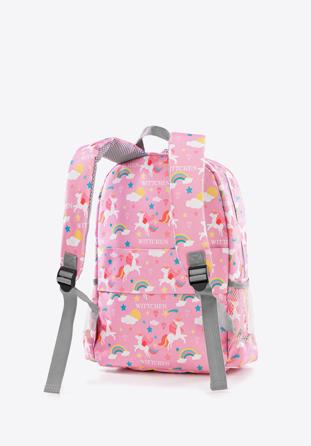 Plecak dla dzieci z motywem, różowy, 56-3K-007-BK-U, Zdjęcie 1
