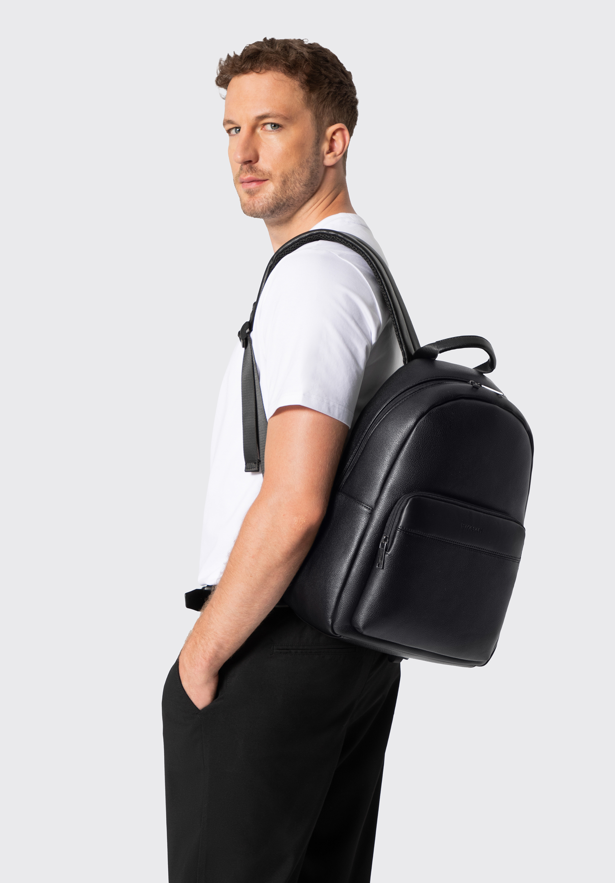Plecak męski na laptopa 15”, czarny, 102-3P-918-1, Zdjęcie 1