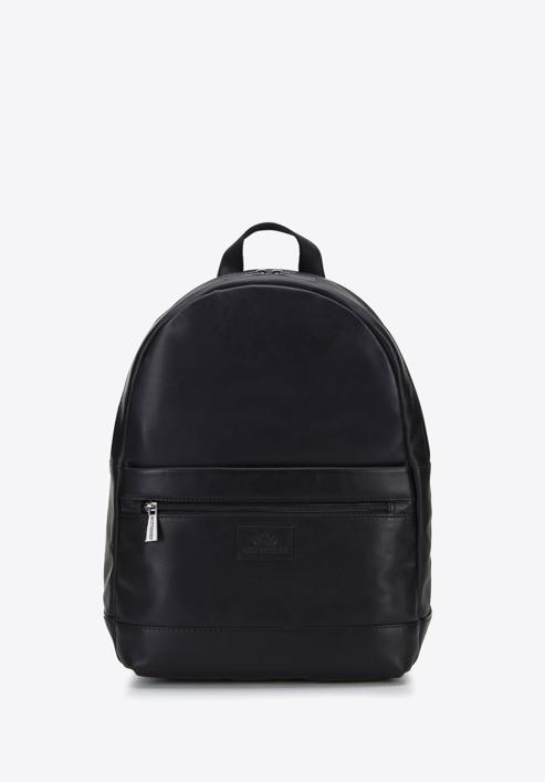 11”/12' leather laptop backpack, black, 95-3U-303-4, Photo 1