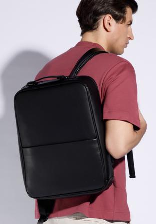 Plecak na laptopa 15,6” z gładką kieszenią, czarny, 95-3P-008-1, Zdjęcie 1