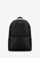 Leather laptop backpack, black, 97-3U-007-5, Photo 1