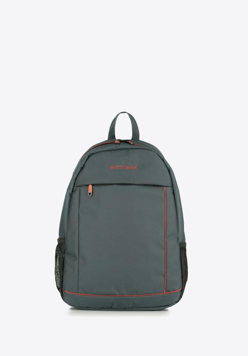 Backpack, grey-orange, 56-3S-467-91, Photo 1