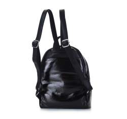 Damski plecak pikowany z połyskiem, czarny, 93-4Y-402-1, Zdjęcie 1