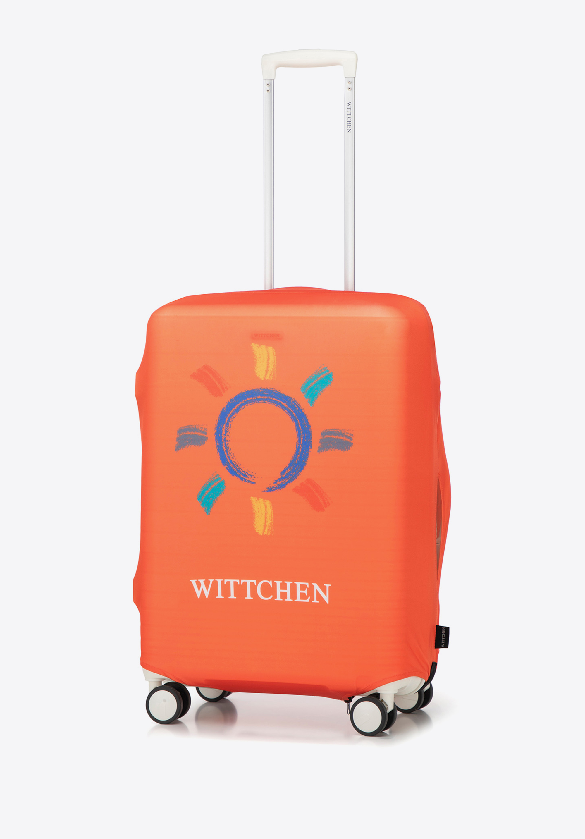 Pokrowiec na średnią walizkę, pomarańczowy, 56-30-032-S55, Zdjęcie 1