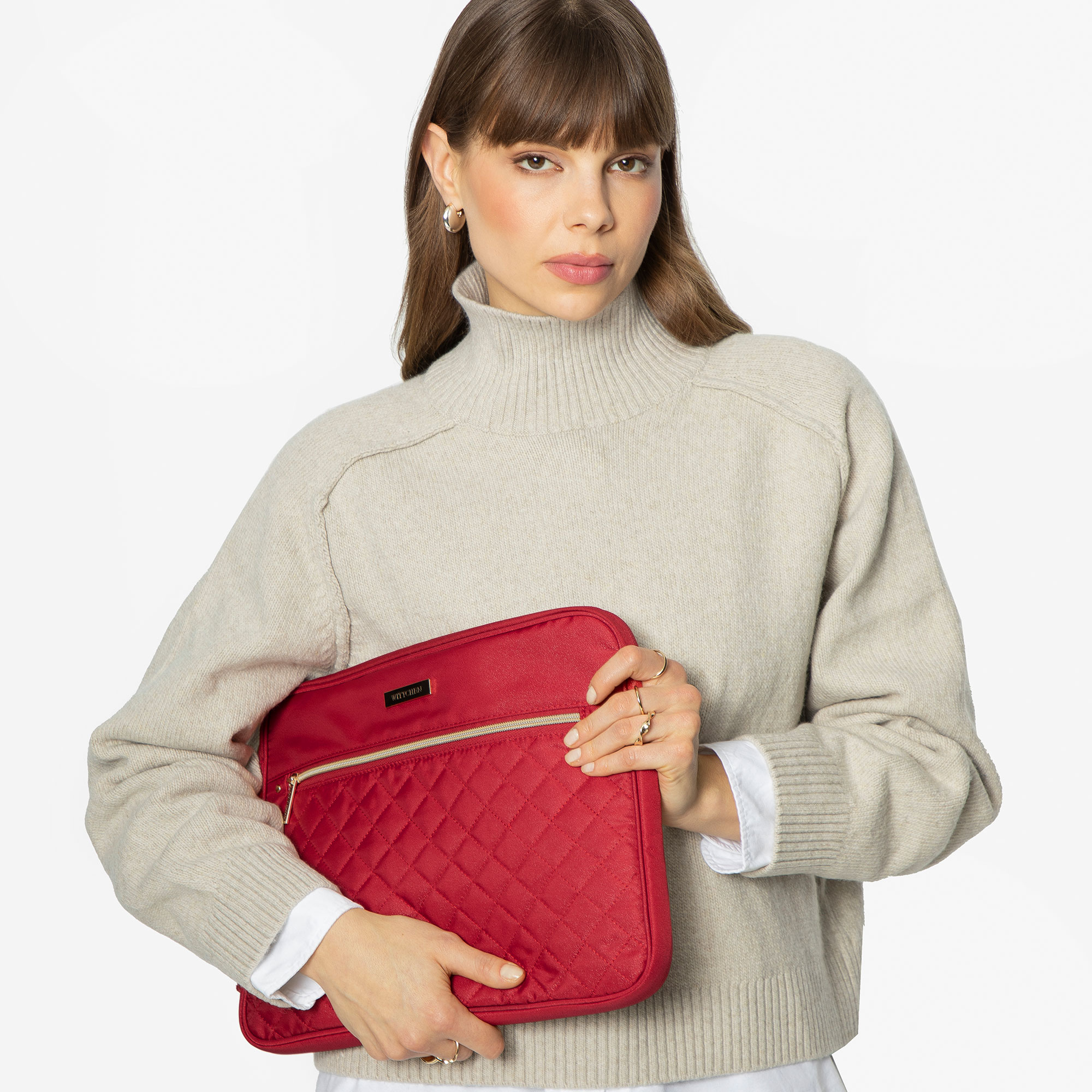 Puzdro na notebook 15” z odolného polyesteru, bordová 99-2Y-301-30, Vyberte variant višňová
