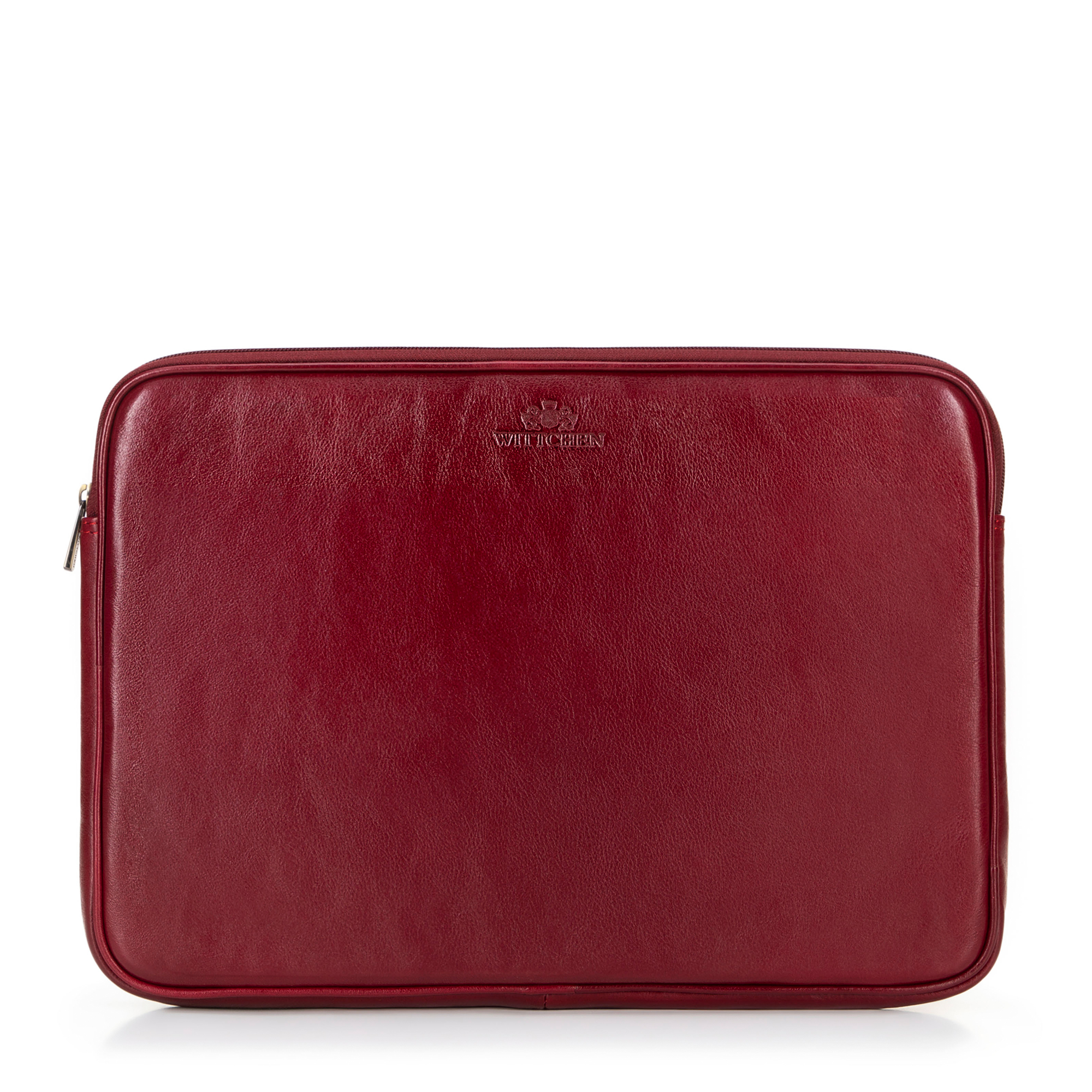 Puzdro na notebook 15,6” z prírodnej kože, červené 16-2-001-3