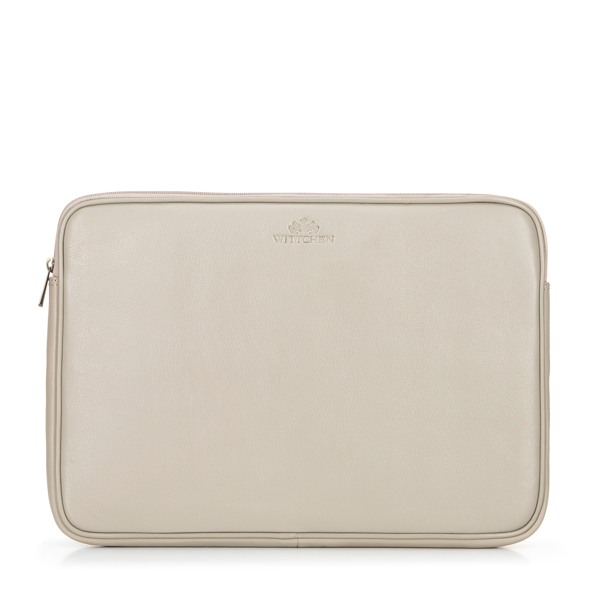 Puzdro na notebook 15,6” z pravej kože, béžové 16-2-001-8