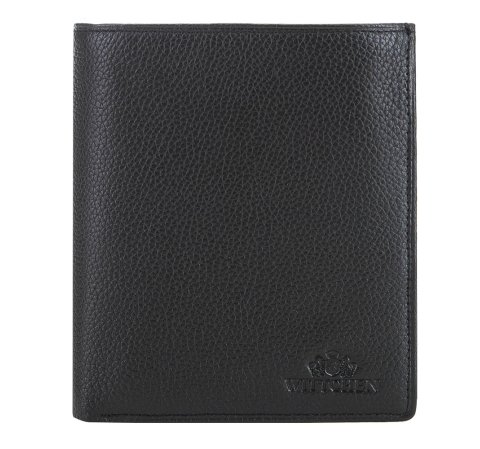 Середній чоловічий шкіряний гаманець 02-1-139-1L