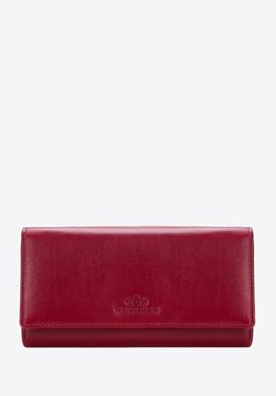 Damski portfel skórzany z obszyciem duży, czerwony, 14-1-052-L92, Zdjęcie 1