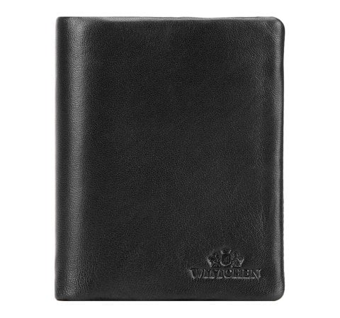 Класичний шкіряний гаманець без застібки 26-1-446-1