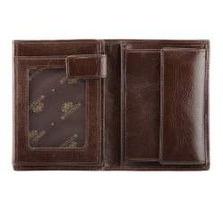 Męski portfel skórzany praktyczny, brązowy, 21-1-265-L4, Zdjęcie 1