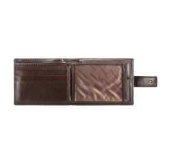 Męski portfel skórzany klasyczny, ciemny brąz, 10-1-038-4, Zdjęcie 1