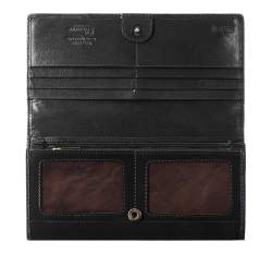 Damski portfel ze skóry lakierowanej podłużny, czarny, 14-1L-052-1, Zdjęcie 1