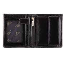 Męski portfel skórzany duży, czarny, 21-1-139-10, Zdjęcie 1
