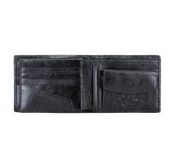 Męski portfel ze skóry rozkładany, czarny, 22-1-039-11, Zdjęcie 1