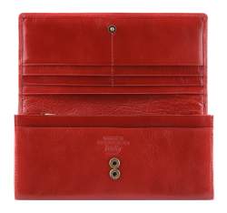 Damski portfel ze skóry duży, czerwony, 21-1-333-3, Zdjęcie 1