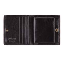 Damski portfel ze skóry lakierowany mały, czarny, 25-1-065-1, Zdjęcie 1