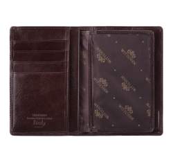 Męski portfel skórzany z kieszonką na suwak, ciemny brąz, 21-1-020-4, Zdjęcie 1
