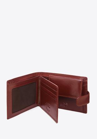 Skórzany portfel średni brązowy