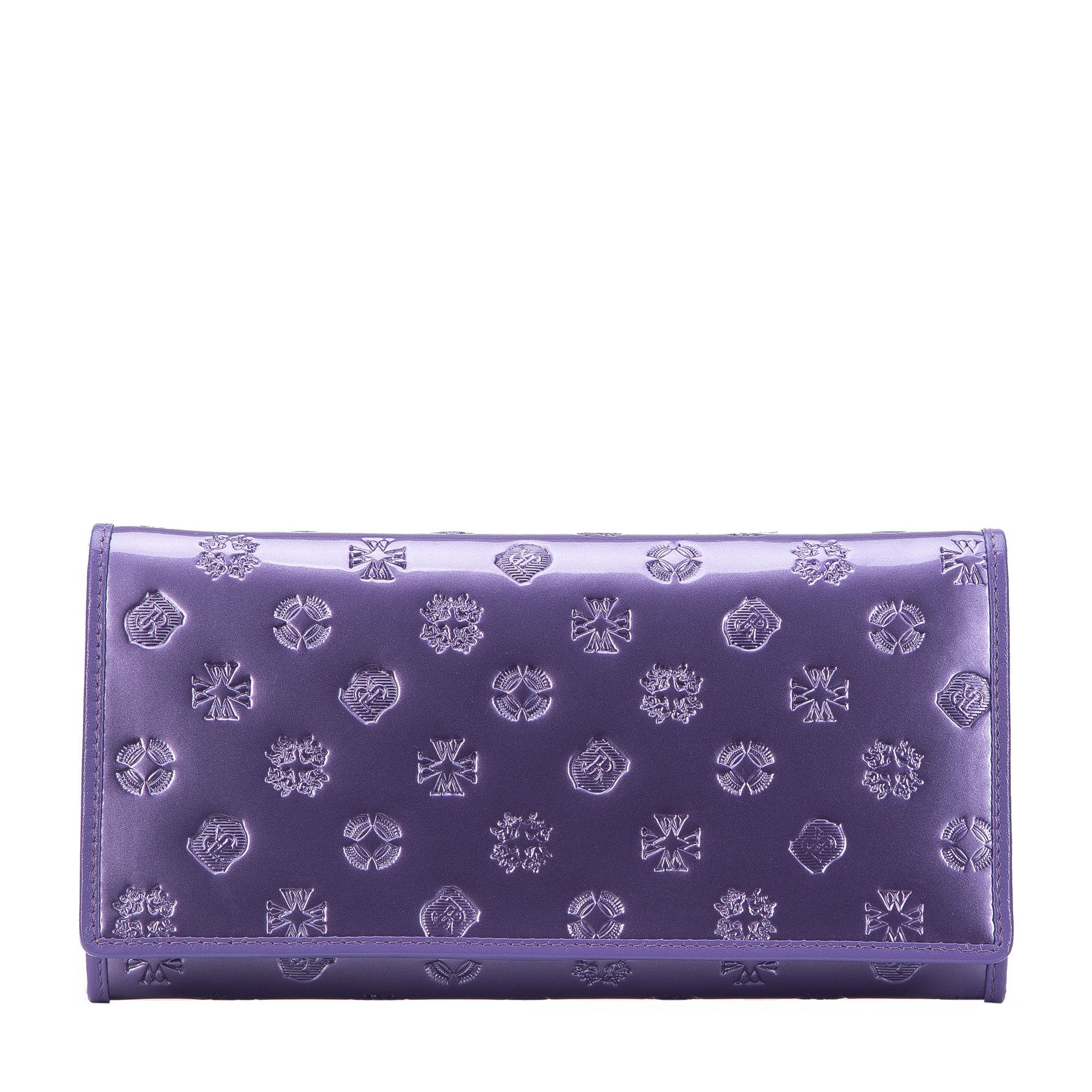 E-shop Dámska kožená peňaženka s reliéfom monogramu 34-1-075-FF