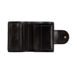 Women's croc-embossed leather wallet, black, 15-1-362-11, Photo 1