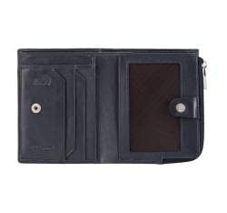 Unisex leather wallet, dark navy blue, 21-1-445-N, Photo 1
