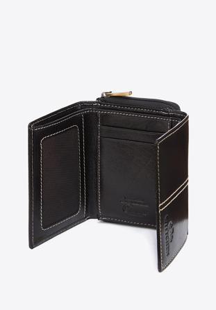 Women's leather purse, black, 14-1-121-L1, Photo 1