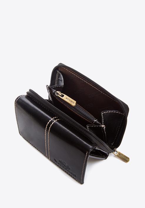 Women's leather purse, black, 14-1-121-L3, Photo 4
