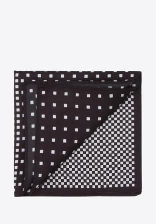 Men's pocket square, black-white, 87-7P-001-X1, Photo 1