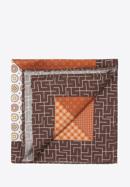 Men's pocket square, orange-brown, 87-7P-001-7, Photo 1