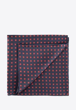 Pocket square, navy blue-red, 89-7P-001-X3, Photo 1
