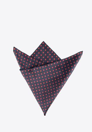 Pocket square, navy blue-red, 89-7P-001-X3, Photo 1