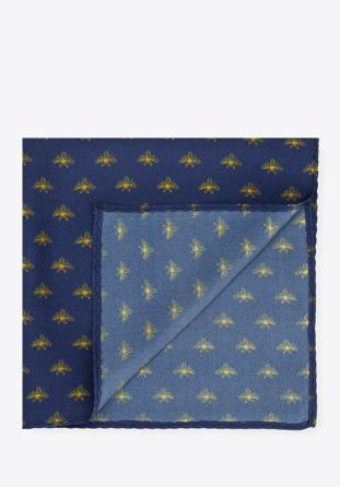 Patterned silk pocket square, , 96-7P-001-X4, Photo 1