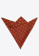 Patterned silk pocket square, red-yellow, 96-7P-001-X8, Photo 2