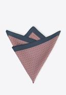 Patterned silk pocket square, white-red, 96-7P-001-X11, Photo 2