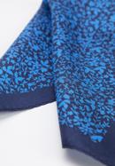 Patterned silk pocket square, blue-white, 96-7P-001-X8, Photo 5