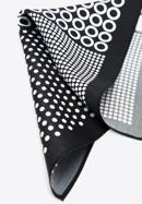 Patterned silk pocket square, black-white, 96-7P-001-X11, Photo 5