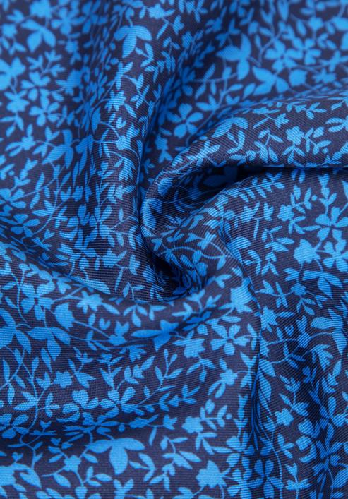 Patterned silk pocket square, blue-white, 96-7P-001-X8, Photo 6
