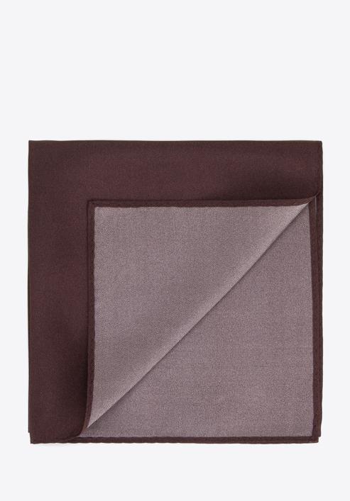 Silk pocket square, brown, 96-7P-001-8, Photo 1