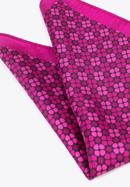 Patterned silk pocket square, pink, 97-7P-001-X2, Photo 5