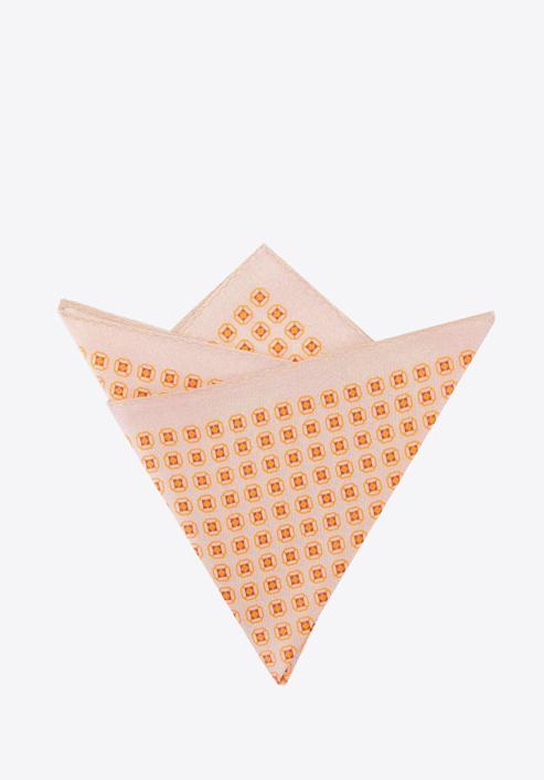 Silk pocket square, beige-orange, 92-7P-001-X9, Photo 6