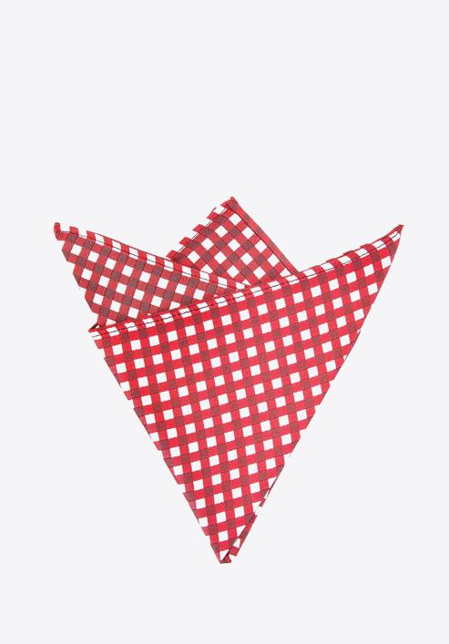 Silk pocket square, red-white, 92-7P-001-X7, Photo 2