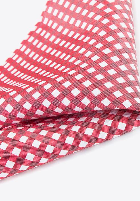 Silk pocket square, red-white, 92-7P-001-X6, Photo 4