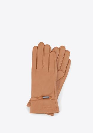 Rękawiczki damskie, camelowy, 39-6-558-LB-X, Zdjęcie 1