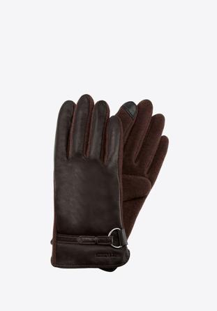Rękawiczki damskie, ciemny brąz, 45-6-275-B-S, Zdjęcie 1