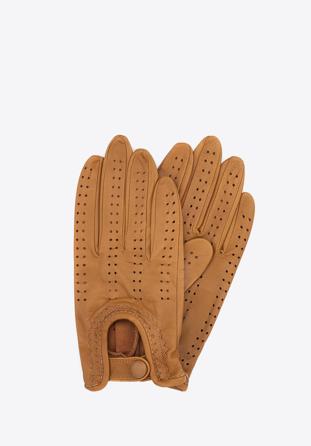 Rękawiczki damskie, jasny brąz, 46-6-292-6A-X, Zdjęcie 1