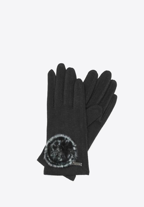 Women's gloves, black, 47-6-101-1-U, Photo 1