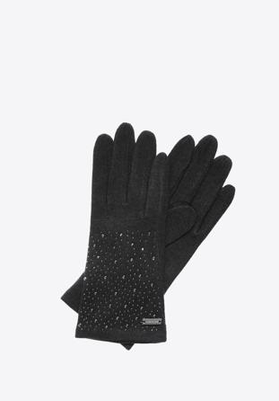 Women's gloves, black, 47-6-105-1-U, Photo 1