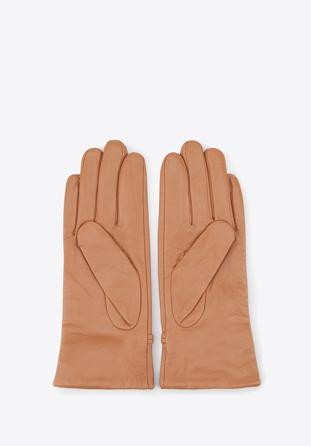 Rękawiczki damskie, camelowy, 39-6-558-LB-X, Zdjęcie 1