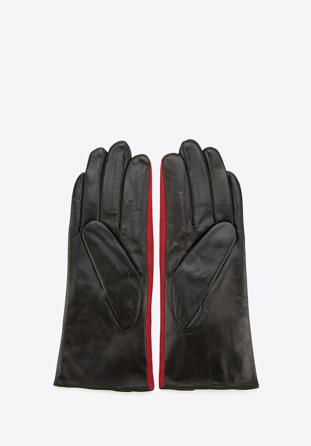 Rękawiczki damskie, czerwono-czarny, 39-6-912-2T-M, Zdjęcie 1